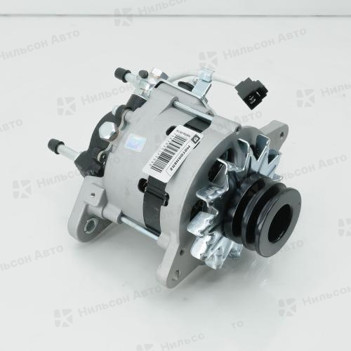 Генератор 12V TOYOTA DYNA 2L, 3L, 5L, вакумник сзади, 2 клиновой, фишка прямоугольная на 3 контакта, 50A, MOTORHERZ