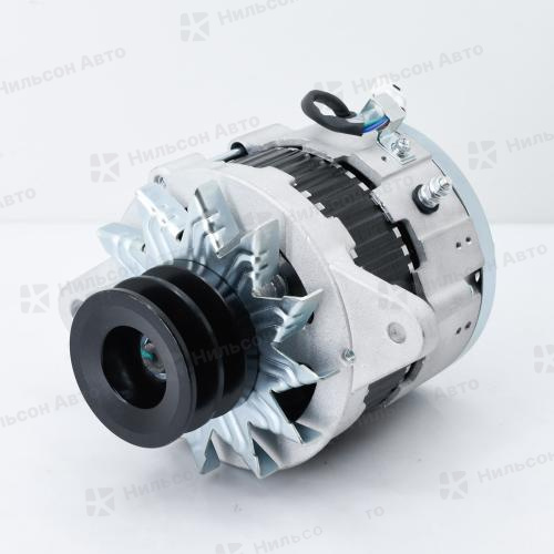 Генератор 24V HINO RANGER H07D, H07C, J08C без вакуума, 2 клиновой, 50A, фишка квадратная на 4 контакта выносная, Nilson Auto Parts