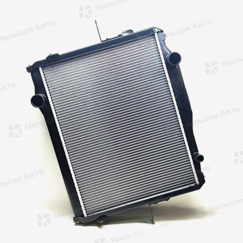 Радиатор двигателя MMC FUSO 6D16-17, 6M61, пластиковый без заливной, в442*ш605 (без бачков), ZEVS (с рамкой)