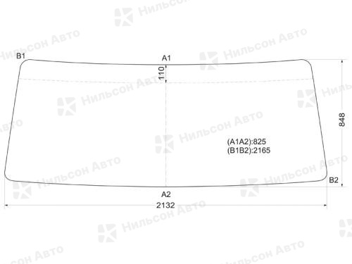 Стекло лобовое NISSAN DIESEL с 1993 г, 82,5*217,5 XYG (УЦЕНКА, скол на стекле)