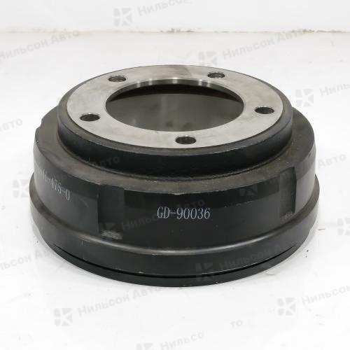 Барабан тормозной передний ISUZU ELF, R16-17,5 на 5 шпилек, GBRAKE (300dвнутр*95ширколодки*204центршпилек*157посадступица*140hобщая)