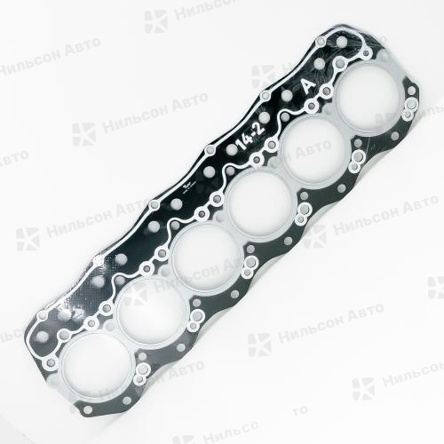 Прокладка головки блока MMC FUSO 6D14T, 6D15T, вид 2, TEIKIN (S-2.2/паронит)