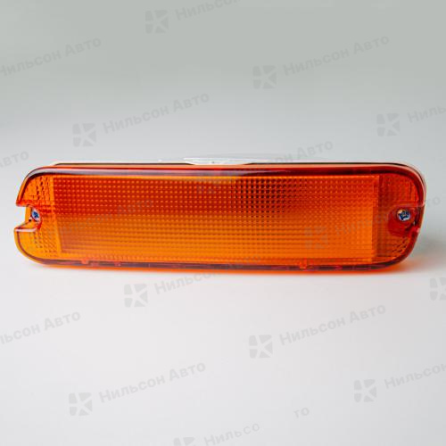 Поворот в бампер, ISUZU FORWARD, левый, (оранжевый/со скосом), AUTODEPO