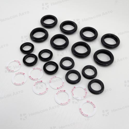 Ремкомплект рабочих тормозных цилиндров MMC/NISSAN/HINO/ISUZU, вид 1, SEIKEN (8*SC80163R+8*SC80334+8*SC80378) зад на всю ось