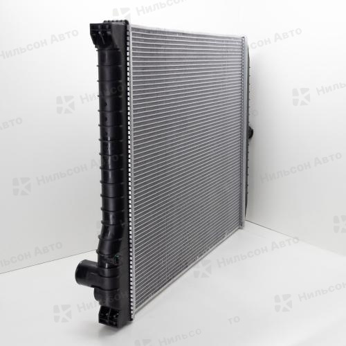 Радиатор двигателя HINO RANGER J08C, пластиковый с заливной, в720*ш638 (без бачков), ZEVS