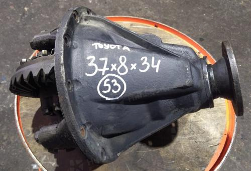 Редуктор заднего моста TOYOTA DYNA, R14-16 на 5 шпилек, пл/хв 37/8, шлицов 34, фланец 78*84, б/у