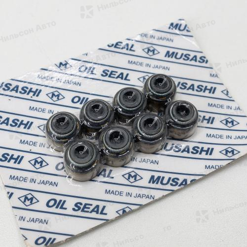 Маслосъемные колпачки MMC CANTER 4M42, MUSASHI (комплект 8 шт)