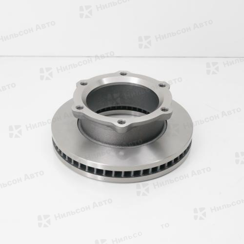 Диск тормозной HINO, TOYOTA DYNA, TOYOACE, XZU401-XZU434, крепится на 6 болтов, вид 2, G-BRAKE