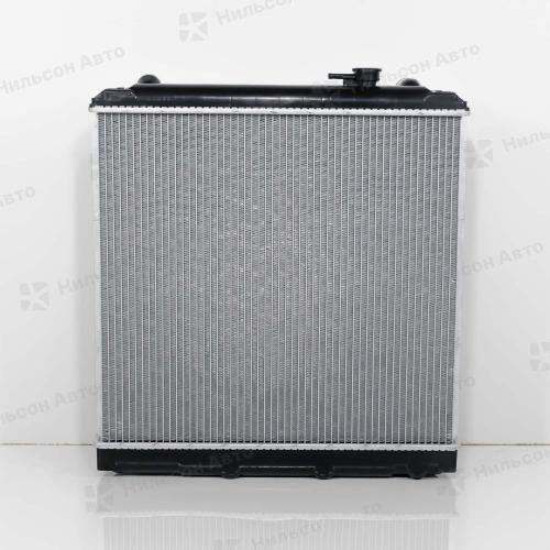 Радиатор двигателя TOYOTA DYNA 3L, 5L, пластиковый с заливной, в485*ш528 (без бачков), SAT