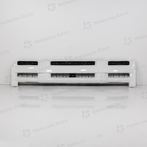 Решетка радиатора ISUZU ELF широкая база 2008-2012 год ширина по верху 133, высота по краю 28, ZEVS (сколотый край)