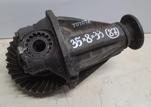 Редуктор заднего моста TOYOTA DYNA, R12-14 на 5 шпилек, пл/хв 35/8, шлицов 33, фланец 65*65, б/у