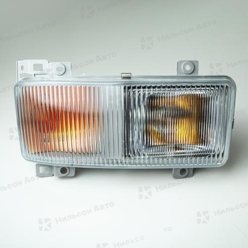 Фара противотуманная MITSUBISHI FUSO, 1997-2008, правая, (желтая/с поворотником), ZEVS
