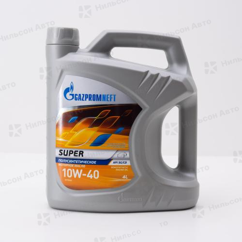 Масло моторное 10W-40 Gazpromneft Super полусинтетическое 4 л. SG/CD