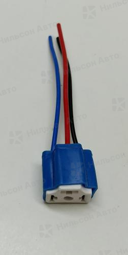 Патрон для лампы H4 (керамика, с проводом), ALMEGA