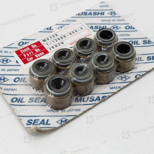 Маслосъемные колпачки ISUZU GIGA, MUSASHI (комплект 8 шт)