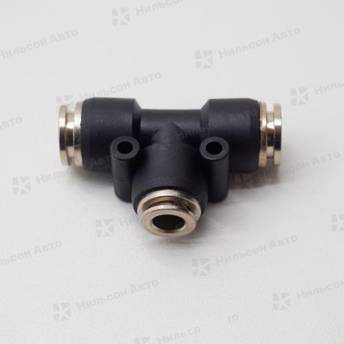 Фитинг пластиковый 08 мм/06 мм, ZEVS (тройник)