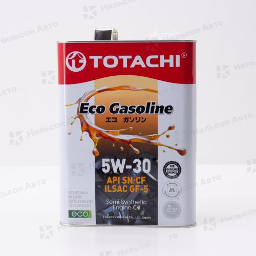 Масло моторное  5W-30 TOTACHI ECO GASOLINE полусинтетическое 4 л.CF/SN