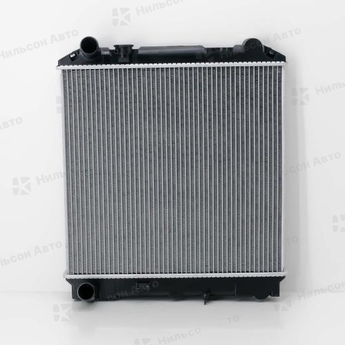 Радиатор двигателя ISUZU ELF/NISSAN ATLAS 4HF1, пластиковый с заливной, в450*ш462 (без бачков), вид 1, SAT