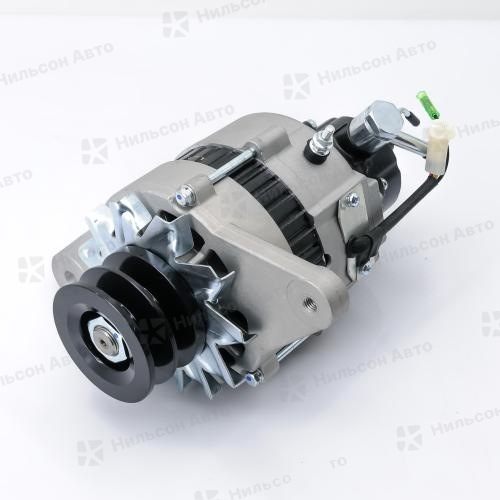 Генератор 24V NISSAN DIESEL FE6, с вакуумом, 2 клиновой, фишка круглая на 3 контакта, 45 Amp, KRAUF