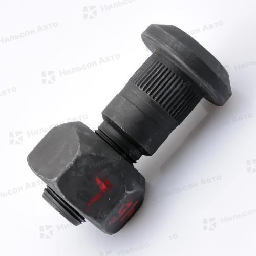 Шпилька передняя в сборе MAZDA TITAN гайка на 35, вид 1, левая, ZEVS (с гайкой)