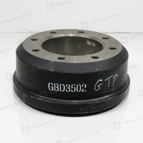 Барабан тормозной передний HINO 500, R19,5 на 8 шпилек, вид 1, GTP (370dвнутр*145ширколодки*290центршпилек*211посадступица*174hобщая*?dподшпильки)