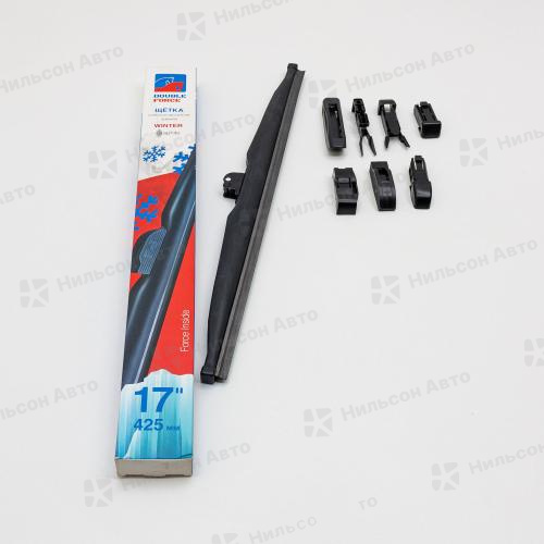 Щетка стеклоочистителя зимняя, 42,5 см, WINTER, DOUBLE FORCE