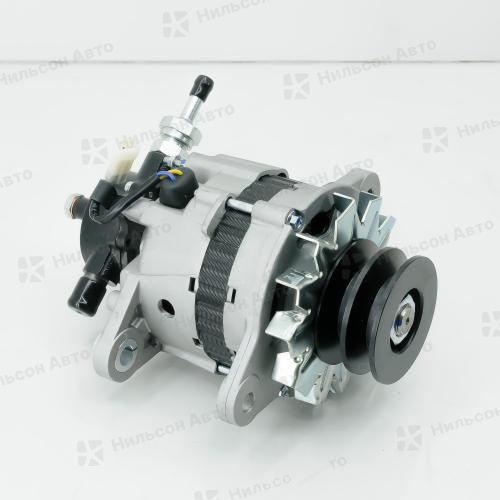 Генератор 24V MMC FUSO 6D14-16, вакуумник сзади, 2 клиновой, фишка овальная на 2 контакта параллельно, 35Amp, MOTORHERZ