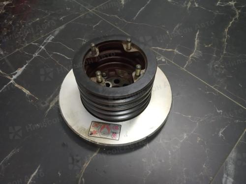 Шкив коленвала MITSUBISHI FUSO 6M61, четырехклиновой, вид 2, б/у