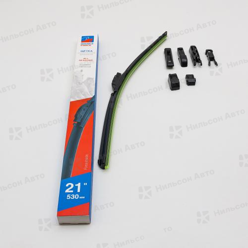 Щетка стеклоочистителя бескаркасная, 53 см, All Seasons, DOUBLE FORCE