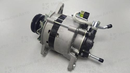 Генератор 12V TOYOTA DYNA 2L, 3L, 5L, вакумник сзади, 2 клиновой (большой), фишка прямоугольная на 3 контакта, 70A, Nilson Auto Parts