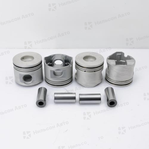 Поршень TOYOTA DYNA 15B, TEIKIN (комплект 4 шт) ALFIN (диаметр 107, палец 34, высота 94, форкамера 49, 3/2/4 кольца)