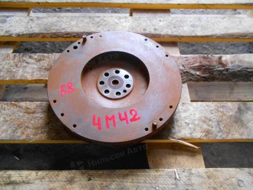 Маховик MMC CANTER 4M42, 58 отверстий под датчик, электронный, 260*170, б/у