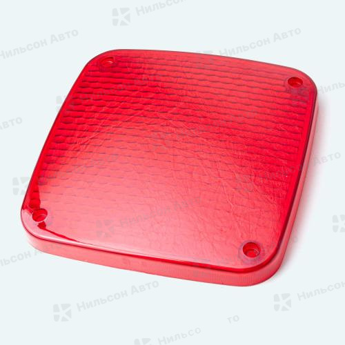 Стекло стопов, левая/правая сторона одинаковые, (красное/дутое), ZEVS