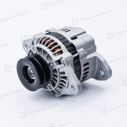 Генератор 24V MMC CANTER/HYUNDAI 4D33, без вакуумника, 2 клиновой, фишка прямоугольная на 2 контакта, 35 Amp, KRAUF