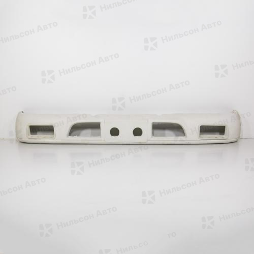 Бампер передний ISUZU ELF 1993-2003 г узкая база, вид 1, SAT (высота 22, ширина 169, с отверстиями под туманки)