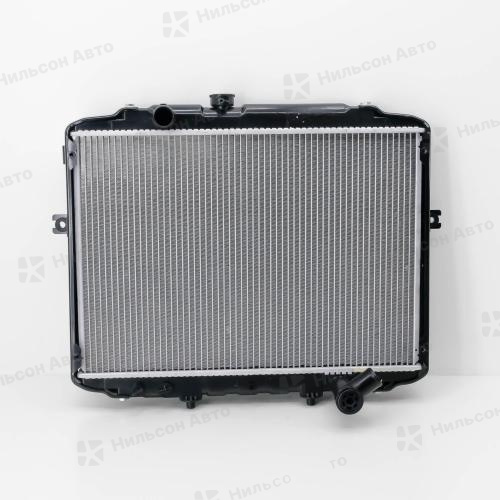 Радиатор двигателя HYUNDAI PORTER/KIA, пластиковый с заливной в400*ш568, SAT