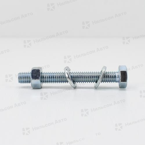 Болт M  6*50 полная резьба + гайка M6 + шайба M6 (комплект), ЗУБР