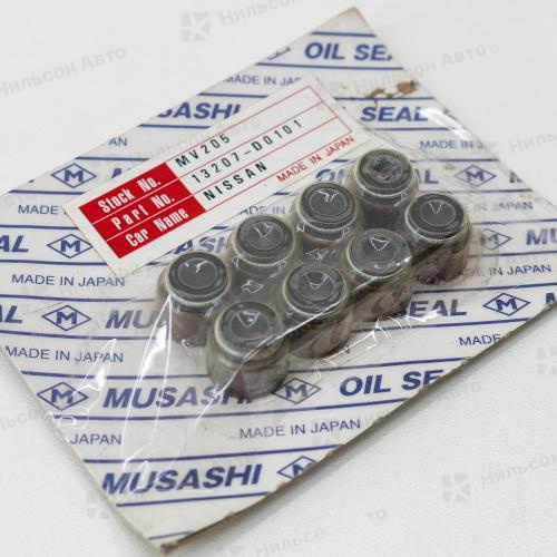 Маслосъемные колпачки NISSAN ATLAS KD20E, CD1720, ZD30DDTI MUSASHI (комплект 8 шт)