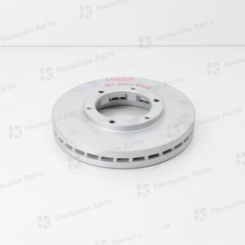 Диск тормозной MMC CANTER, крепится 6 болтов, вид 2, DIXCEL