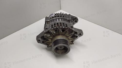 Генератор 24V ISUZU ELF 4HK1, 4JJ1, 50A, без вакуума, шкив ручейковый, фишка прямоугольная на 2 контакта, б/у