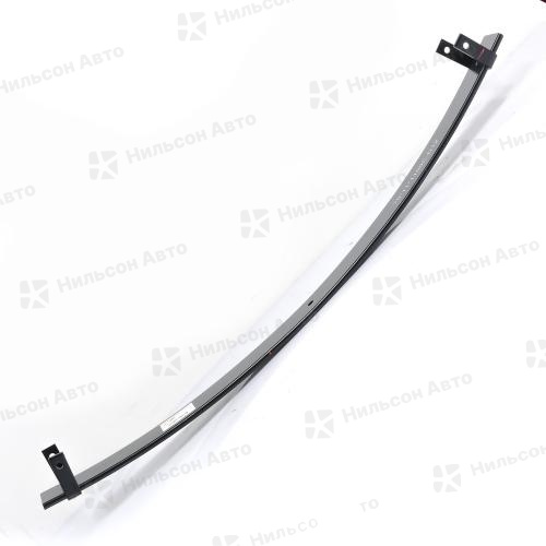Лист рессорный (заготовка) 70*11*1100, ЦО 12,5, с 2 хомутами, Nilson Auto Parts (усиленная)