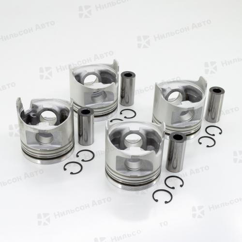 Поршень ISUZU ELF/BOGDAN 4HG1-T, IZUMI (комплект 4 шт) ALFIN (диаметр 115, палец 36, форкамера 51, высота 120)