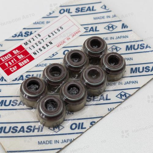 Маслосъемные колпачки NISSAN ATLAS NA16, NA20, MUSASHI (комплект 8 шт)