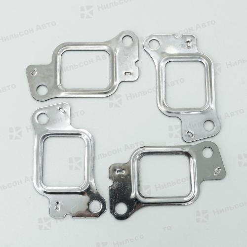 Прокладка выпускного коллектора MMC CANTER 4M40, QUNZE (металл) (комплект из 4 шт)