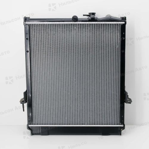 Радиатор двигателя ISUZU ELF 4HF1, пластиковый с заливной, в590*ш548 (без бачков), SAT