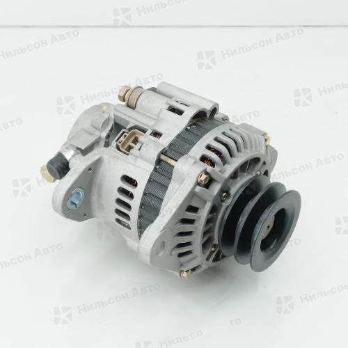 Генератор 24V MMC FUSO CANTER 4D34-T, вакуумник, двухклиновой, фишка буквой П на 2 контакта, Nilson Auto Parts