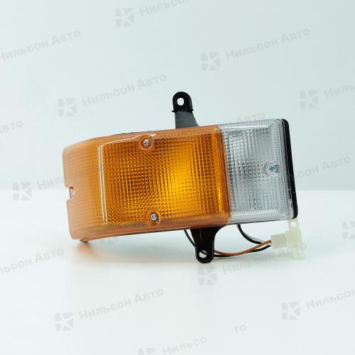 Поворот передний, TOYOTA DYNA, 1986-1993, левый, (бело-оранжевый), ZEVS