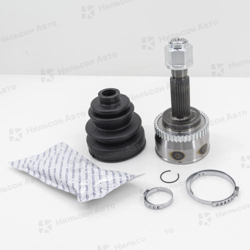 Шрус переднего привода NISSAN, внешний, c ABS, вид 1, JETT (шлицы 25 внеш/22 внутр)