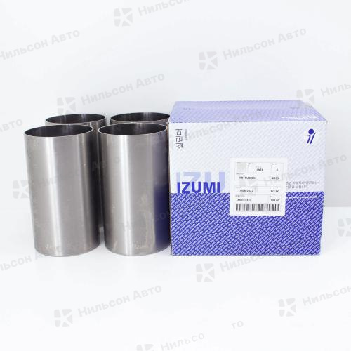 Гильзы поршневые MMC CANTER 4D33, хонингованные, IZUMI (комплект из 4 шт) (диаметр 108, длинна 197)