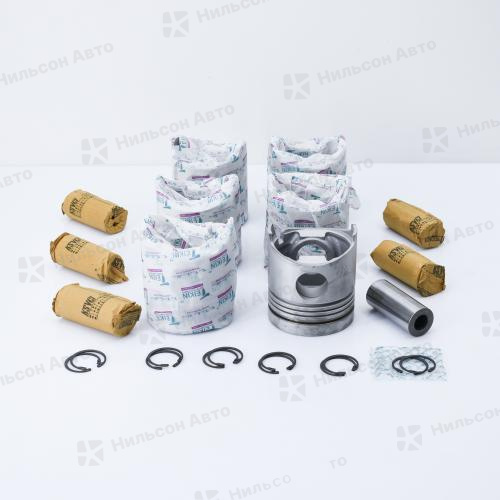 Поршень HINO RANGER H07С, TEIKIN (комплект 6 шт) ALFIN (диаметр 110, высота 121, форкамера 53, палец 39, кольца 3/3/3/5)